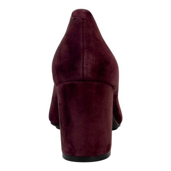 Aerosoles Women's Betsy Suede Block Heel Pumps Fig Size 8 1/2 - Picture 3 of 5